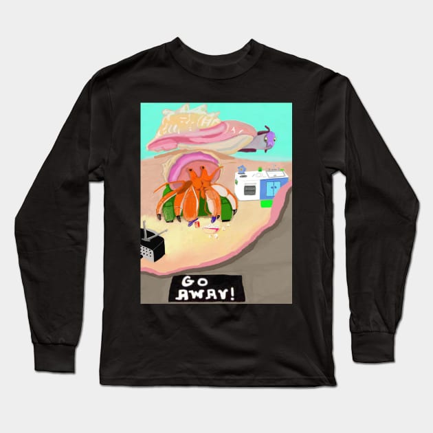 The Hermit Long Sleeve T-Shirt by pinkyjain Fun Art